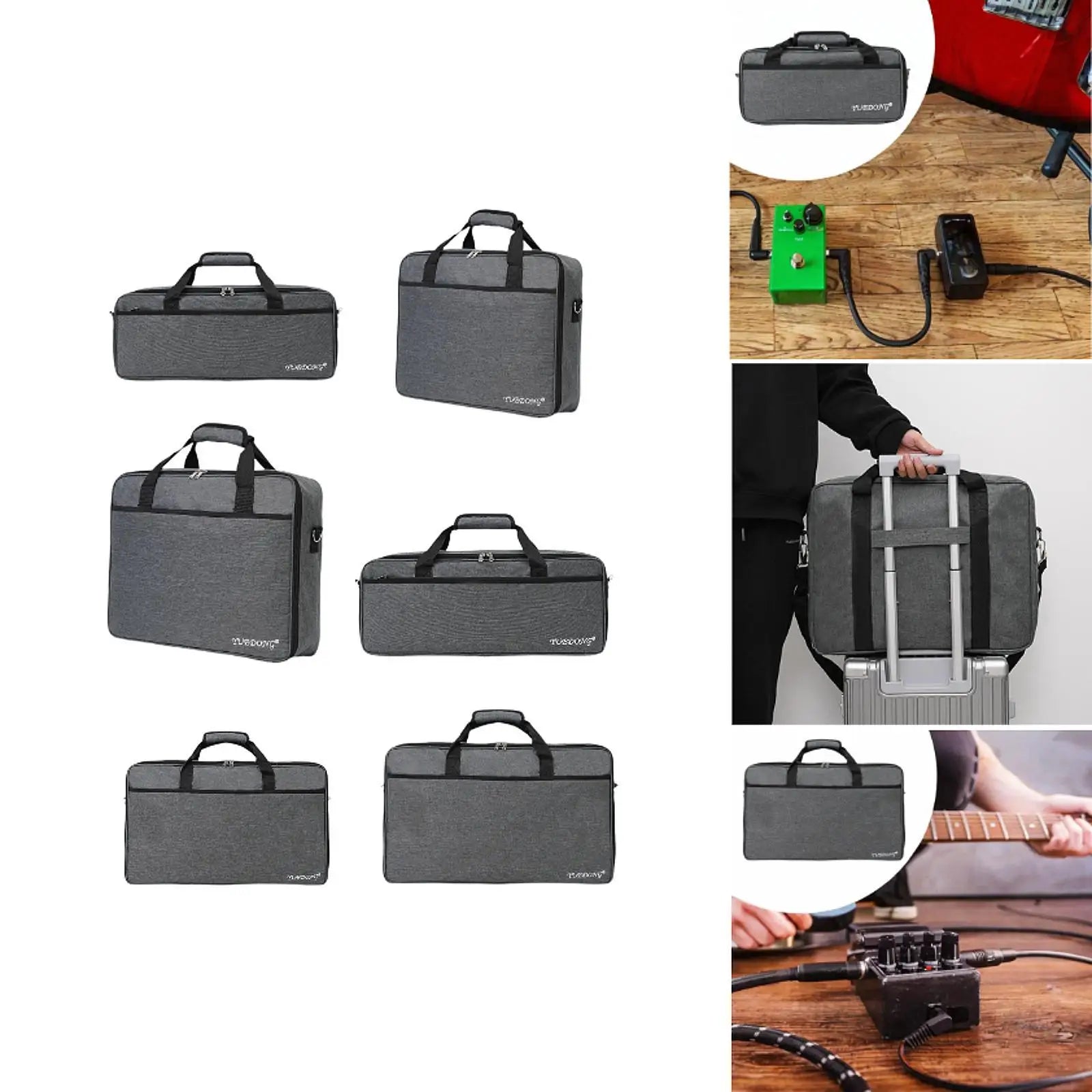 Effects Pedal Board Carry Case — Lightweight Oxford Cloth Gig Bag