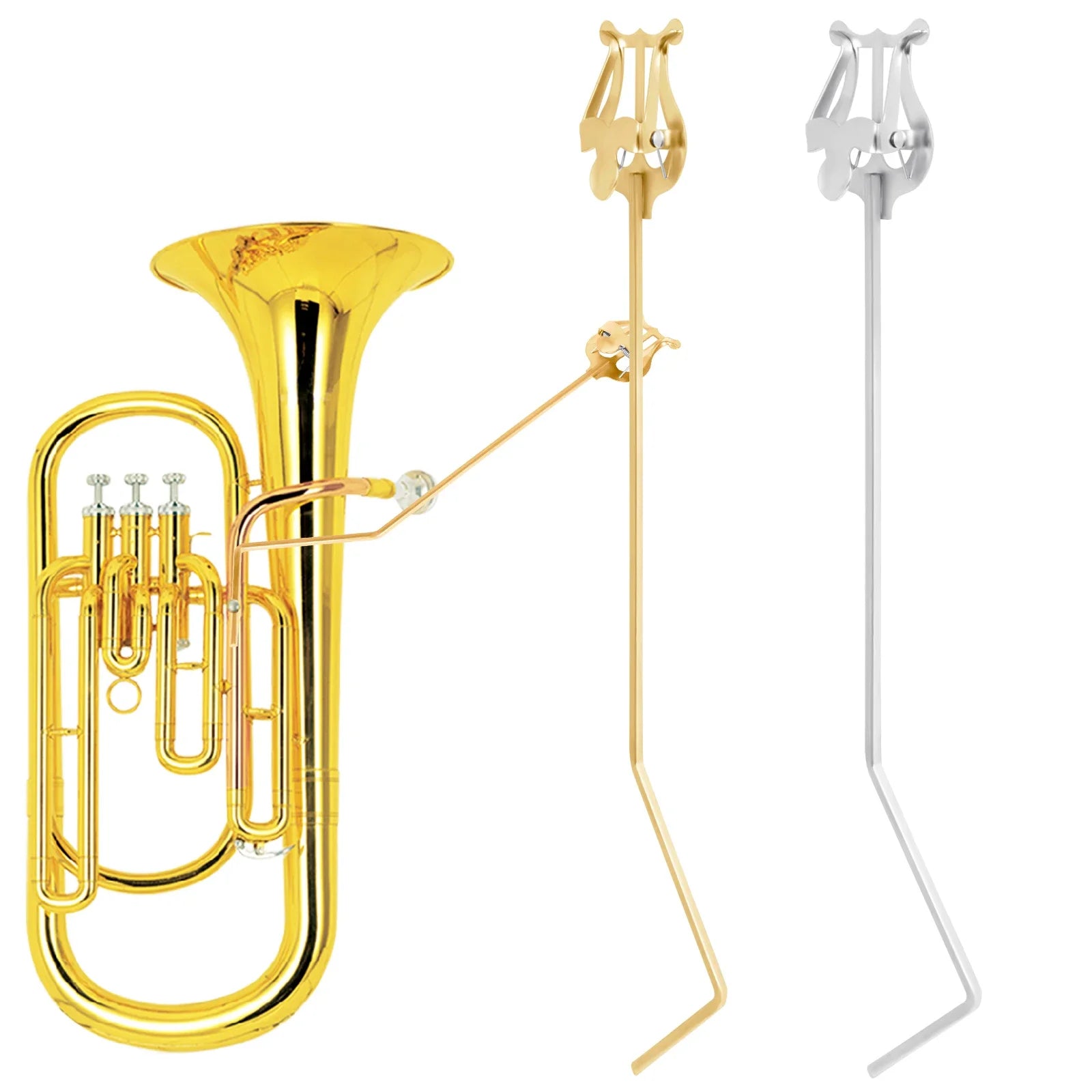 IRIN Portable Metal Music Stand — Sheet Music Holder for Brass Instruments