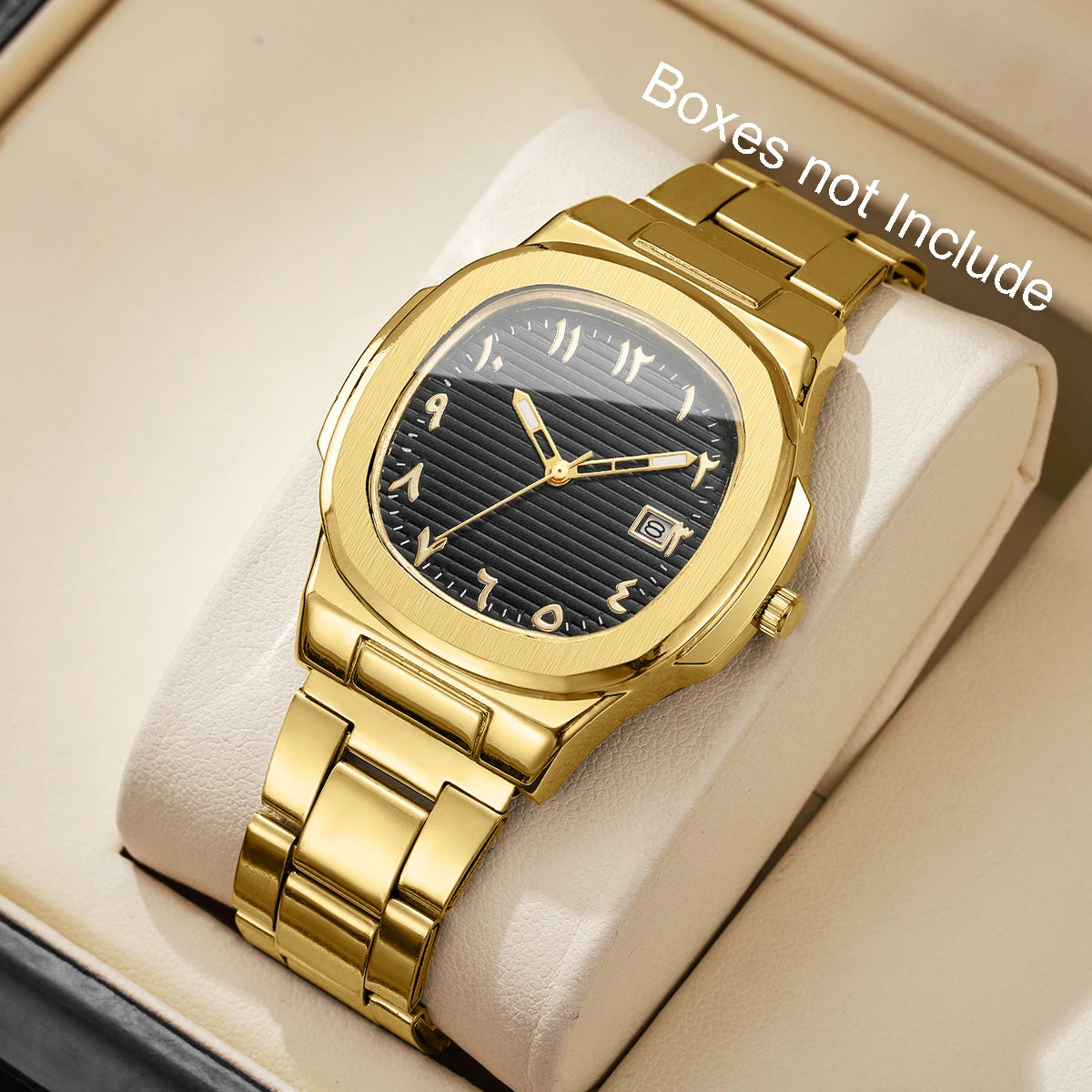 yolako Men's Business Watch — Square Dial Quartz Wristwatch with Calendar