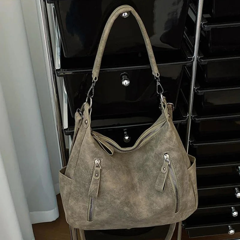 Yogodlns Women's Crossbody Bag — Large Capacity Matte PU Leather Purse