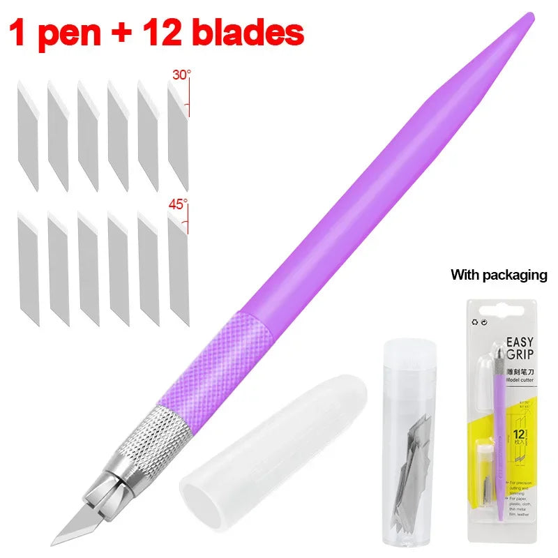 Craft Cutting Pen Tool — 360 Degree Rotating Blade for Precision Art