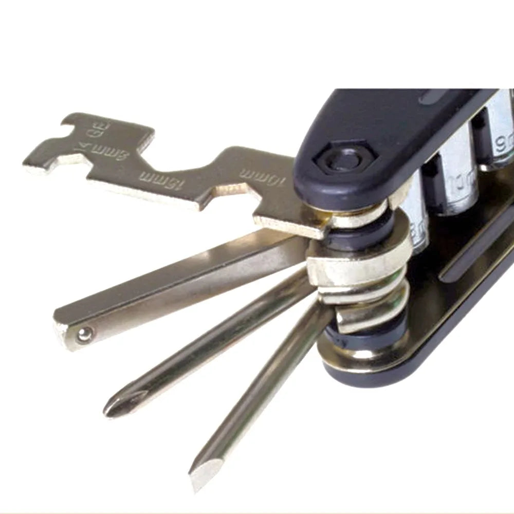 DAYFULI Bicycle Repair Tool Kit — 16-in-1 Multi Tool Set for Road and Mountain Bikes