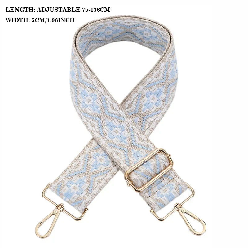 Adjustable Canvas Bag Strap — Wide Webbing Shoulder Replacement