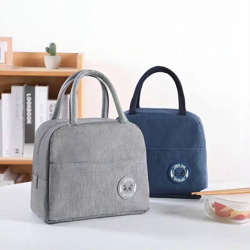 Insulated Bento Lunch Bag — Portable Meal Carrier with Aluminum Foil