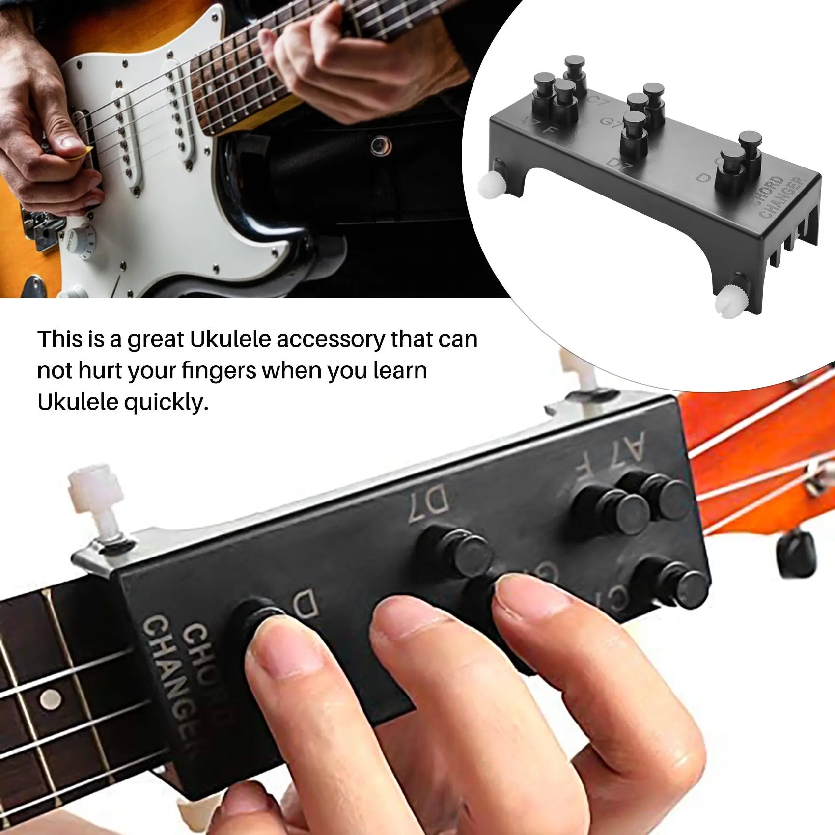 Ukulele Chord Changer — Beginner Learning Aid & Musical Tool
