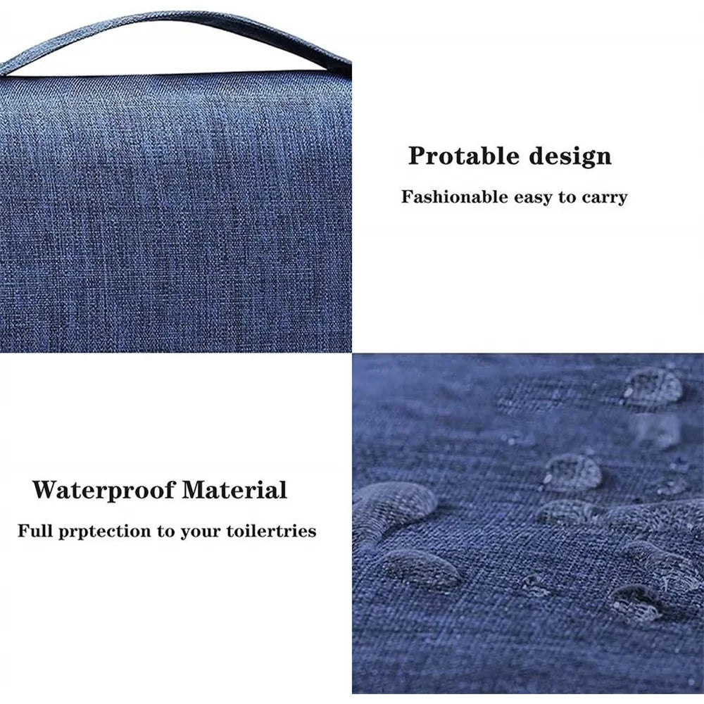 Travel Toiletry Bag — Waterproof Cosmetic Case