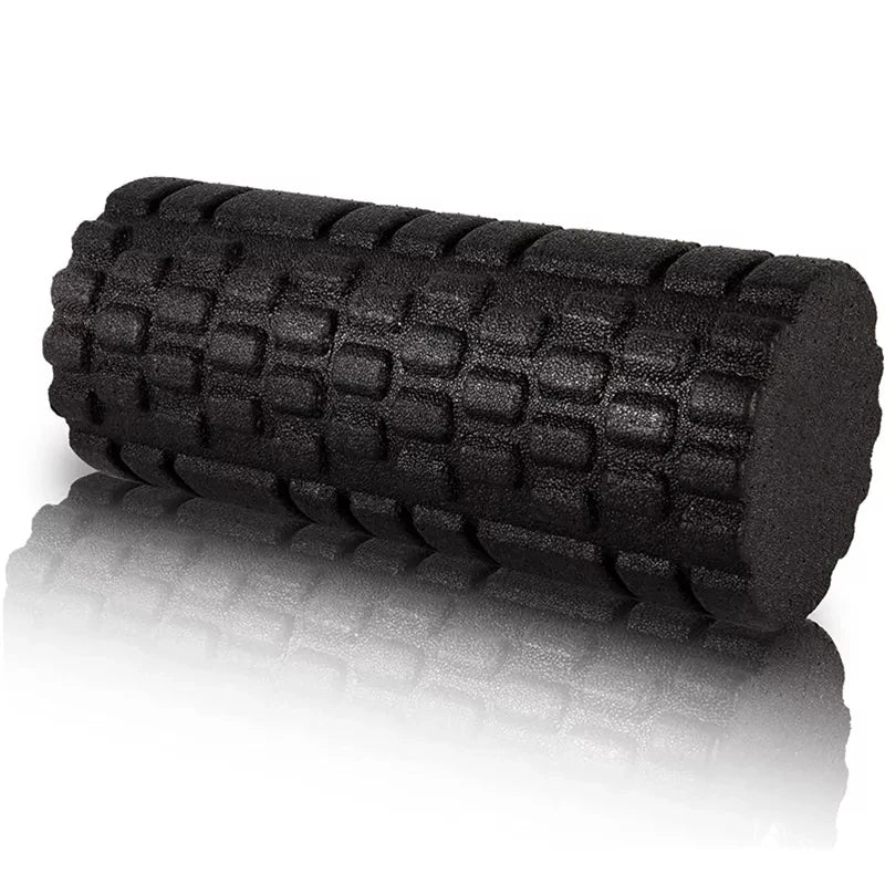 Teplte Foam Roller with Grooves — Muscle Massage & Yoga Support