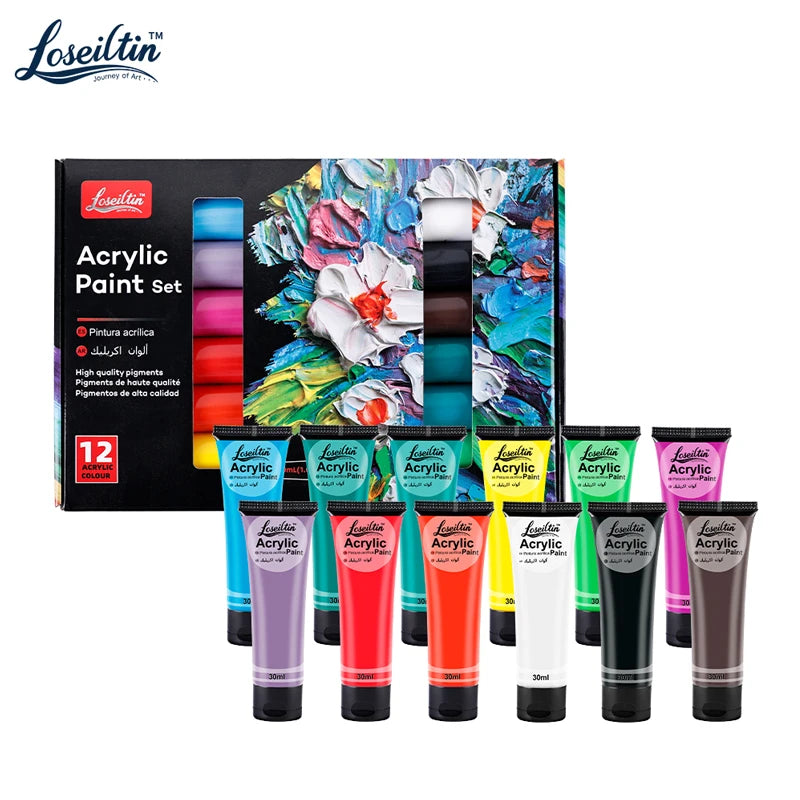 Acrylic Paint Set — Waterproof & Sun Resistant Art Supplies
