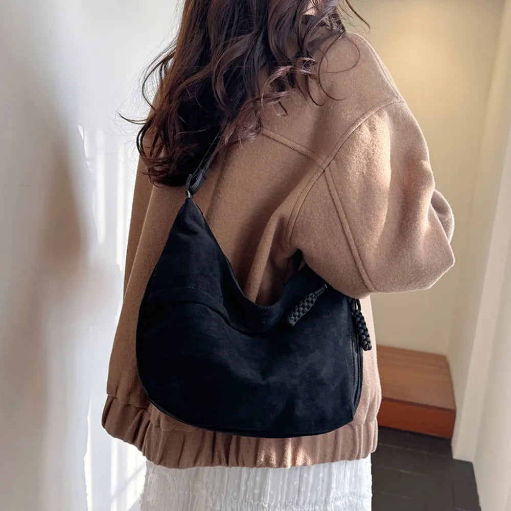 macroupta Retro Hobo Bag — Large Capacity Minimalist Shoulder Bag