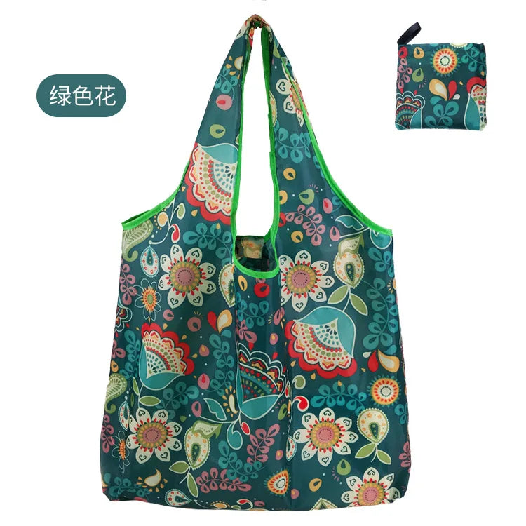 Foldable Reusable Shopping Bags — Heavy Duty Washable Grocery Totes