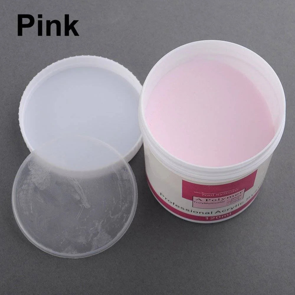 HotPress Acrylic Nail Powder — Professional Crystal Clear Polymer for DIY Art
