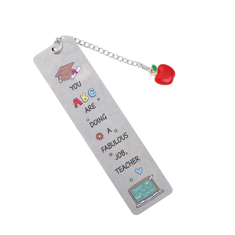 lqcrwoc Cartoon Metal Bookmarks — Decorative Retro Page Markers for Students
