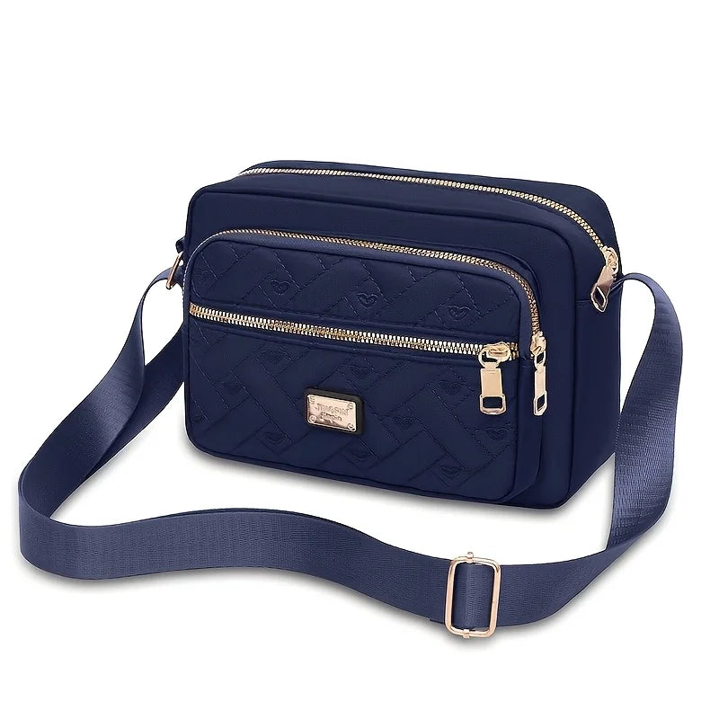 StarryGather Women's Multi-Layer Crossbody Bag — Stylish Oxford Shoulder Purse