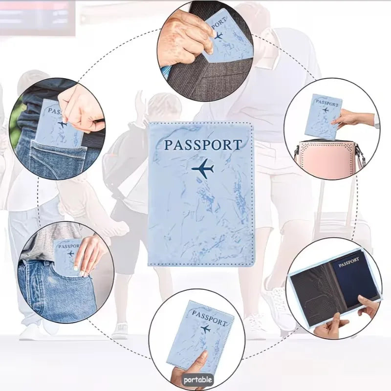 Custom Photo Passport Cover — Durable Travel Document Holder with Card Slots
