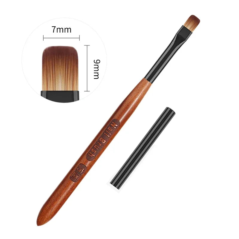 Professional Nail Art Brush Pen — Fine Nylon Bristles for Gel & Acrylic