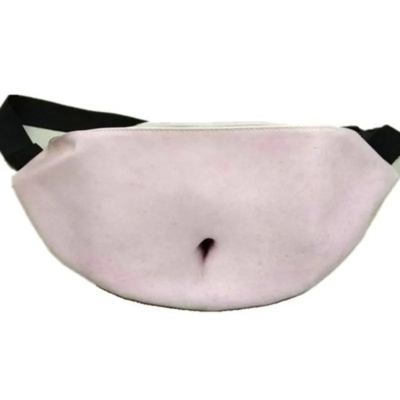 Fake Beer Belly Waist Bag — Funny Prank Fanny Pack for Outdoor Activities
