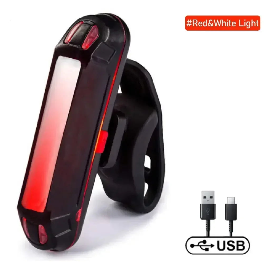 Ultra Bright USB Rechargeable Bike Tail Light — Waterproof LED Safety Lamp