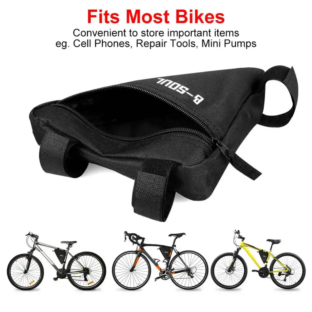 Waterproof Bicycle Frame Bag — Slim Nylon Pouch for Cycling Essentials
