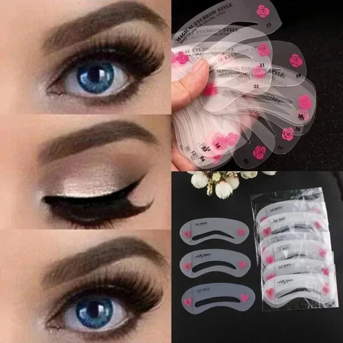 Eyebrow Stencil Kit — Precision Makeup Templates for Perfect Brows