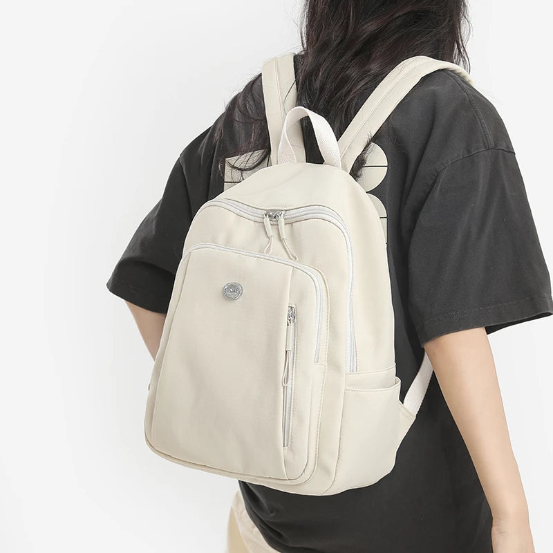 Ahidd Fashion Nylon Daypack — Water Resistant School Bag for Women