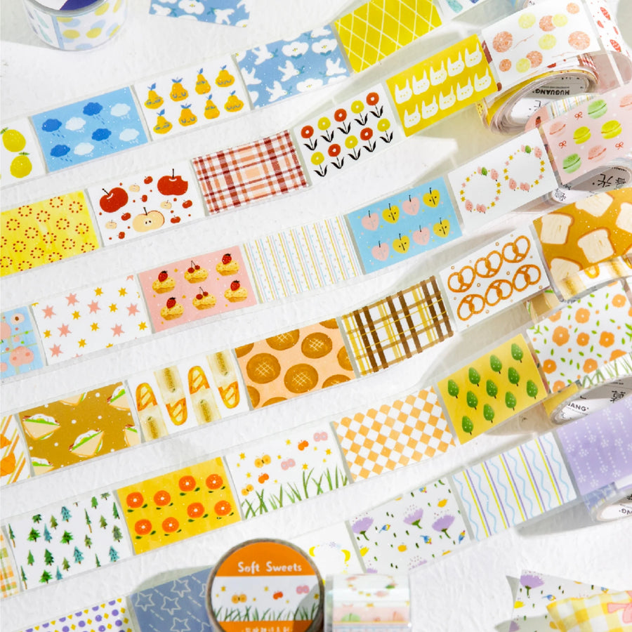 Aesthetic Washi Tape Set — Decorative Masking Tape for Scrapbooking