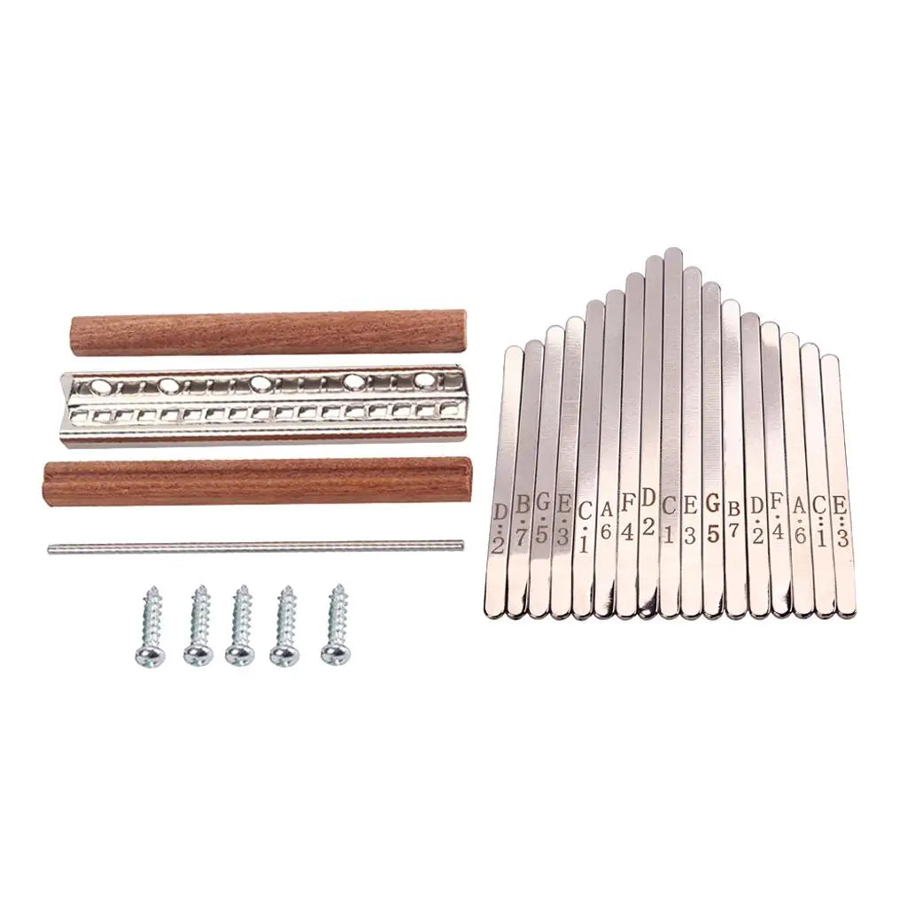 17-Key Kalimba DIY Parts Kit — Replacement Thumb Piano Components