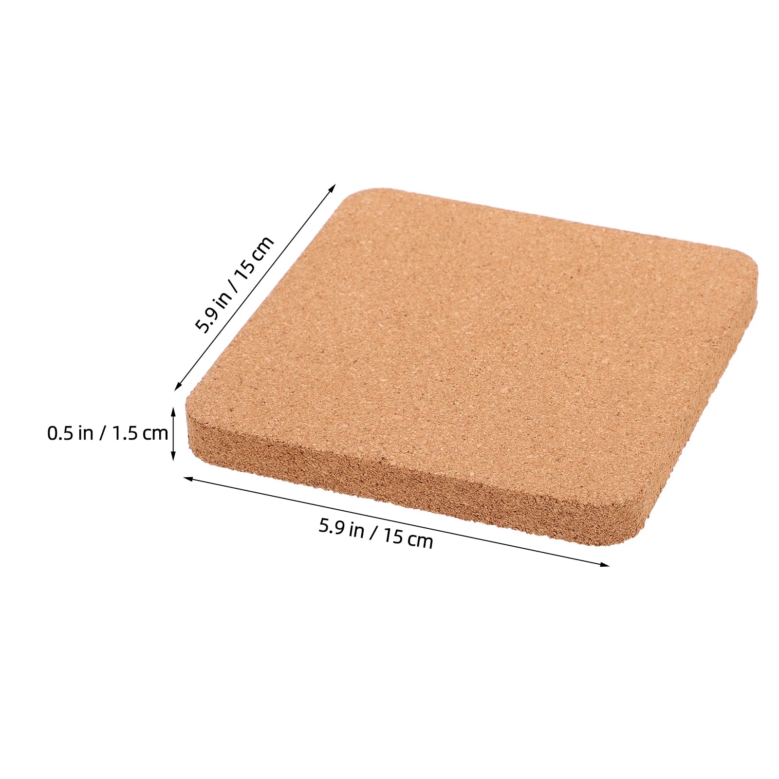 Thickened Cork Board Set — 6 Inch Bulletin Boards for Office and Home