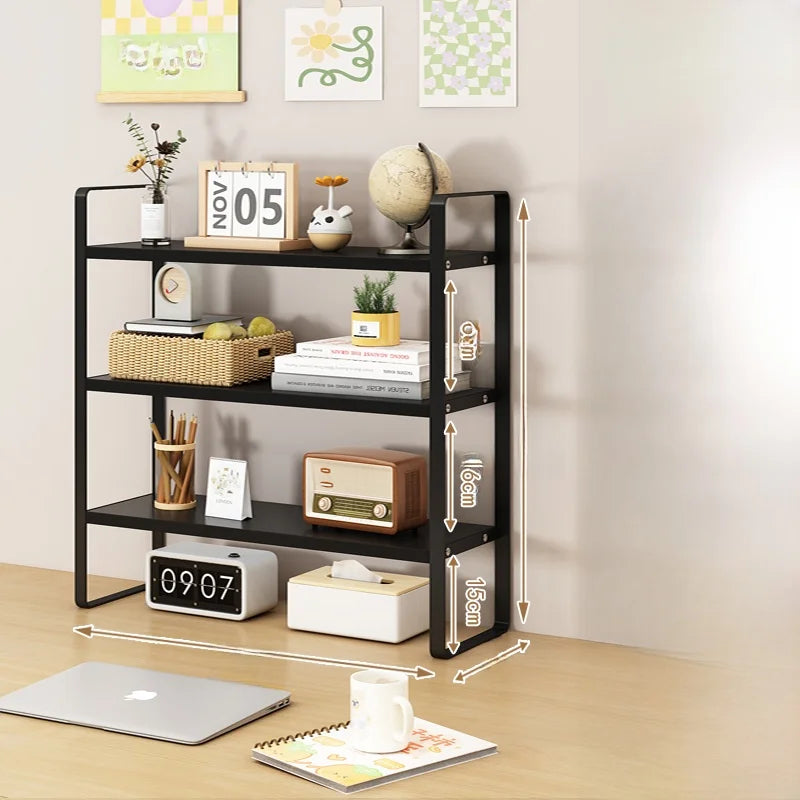 Multi-Layer Desk Organizer Rack — Versatile Desktop Storage Shelf