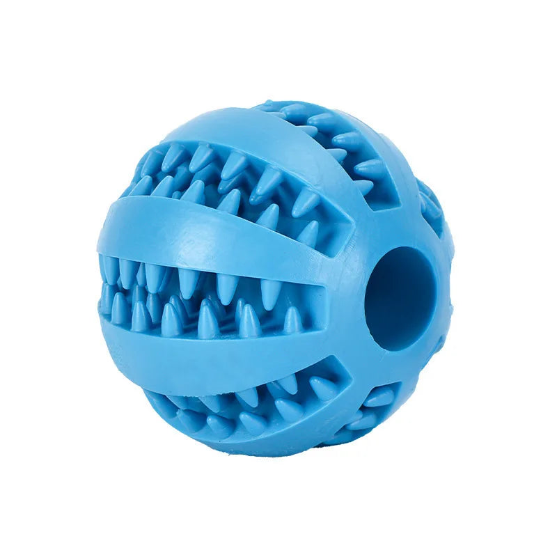 Interactive Rubber Pet Toy Ball — Durable Chew Toy & Treat Feeder