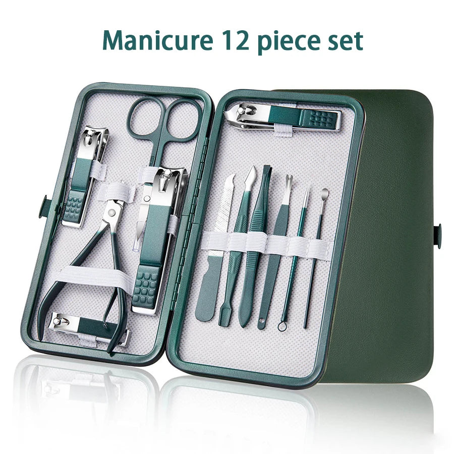 Professional Manicure and Pedicure Set — Complete Nail Care Kit in Portable Case