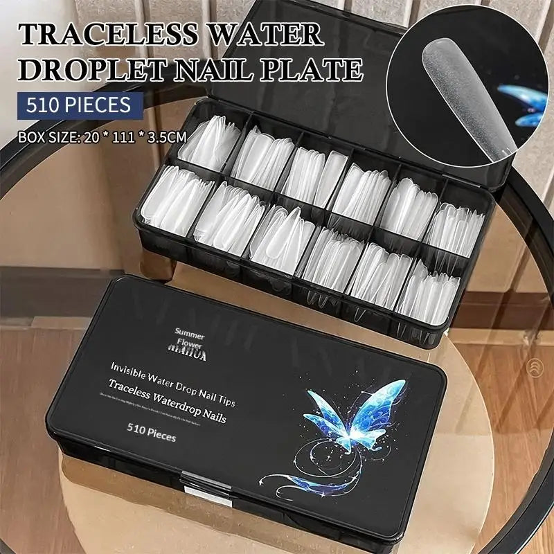 Full Cover Fake Nail Tips — Professional Press On Manicure Set