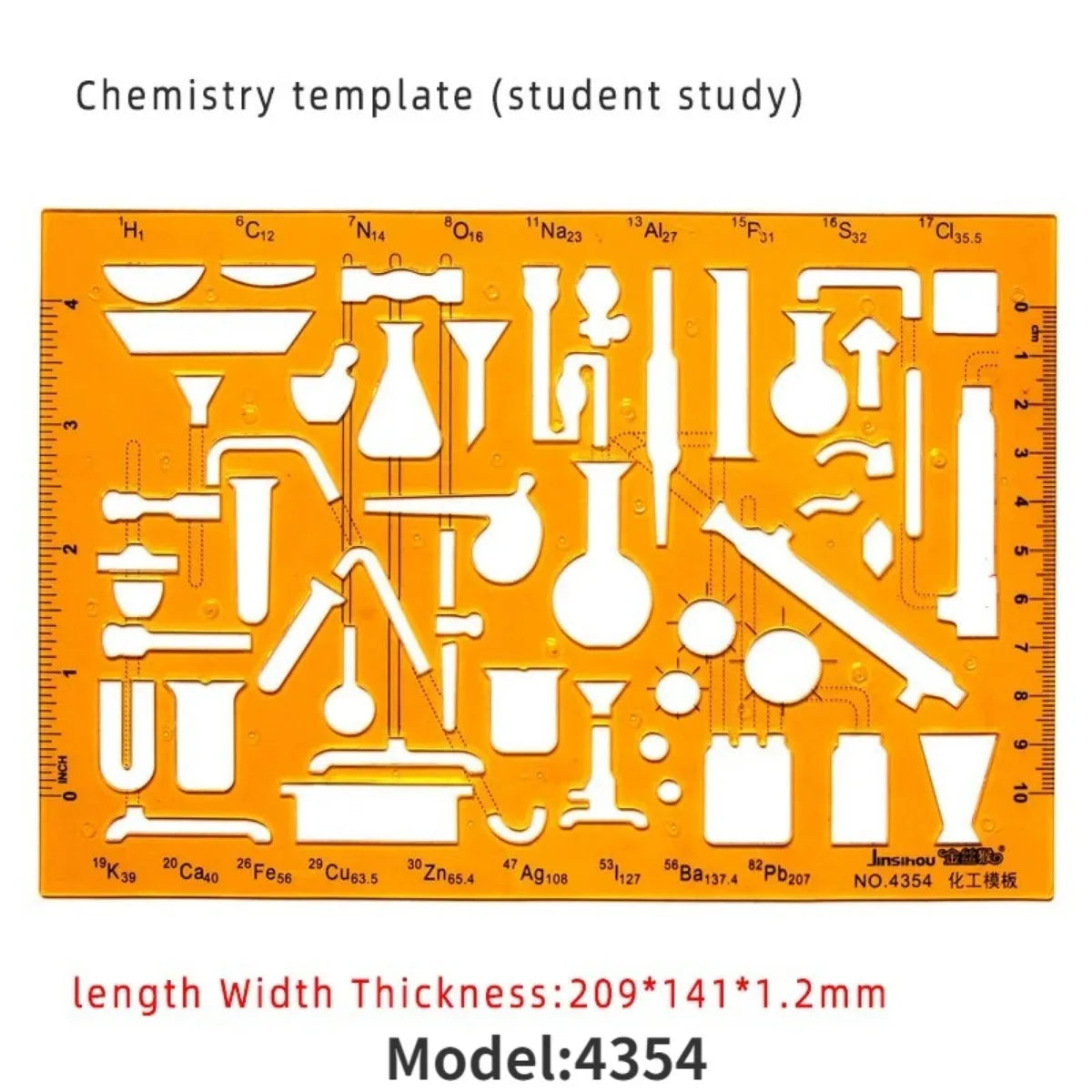 Architectural Drafting Template Set — Round and Oval Shape Rulers