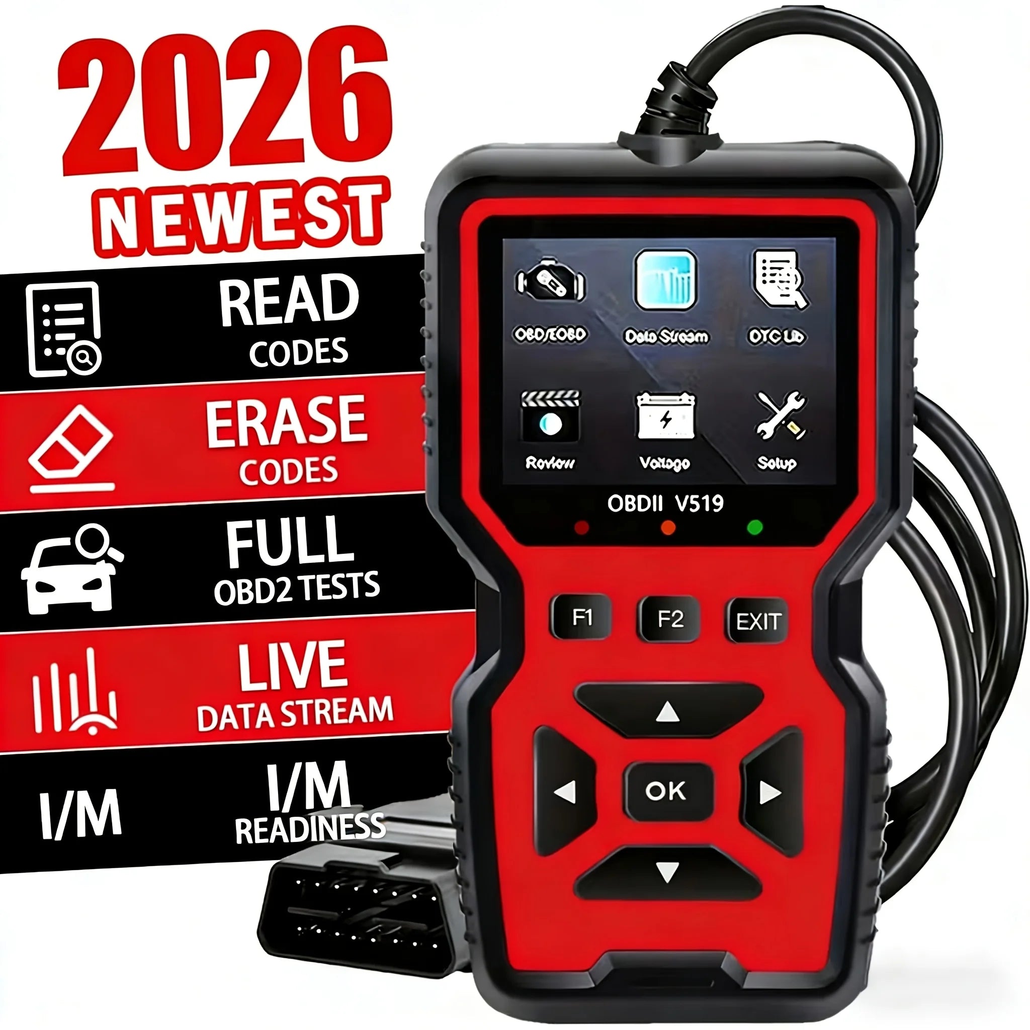 OnRetul V519 Professional OBD2 Scanner — Automotive Diagnostic Tool