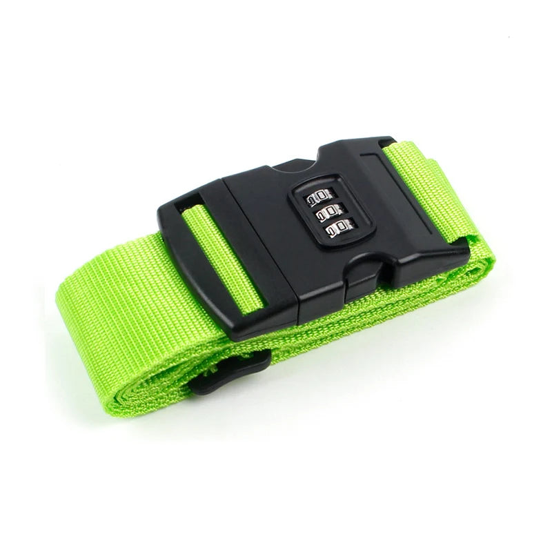 LXHYSJ Adjustable Luggage Strap — Secure Travel Packing Belt with Cipher Lock