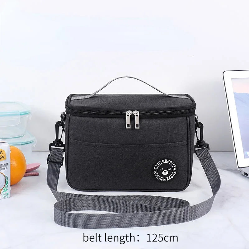 Insulated Lunch Bag — Thermal Food Storage for Office and Picnic