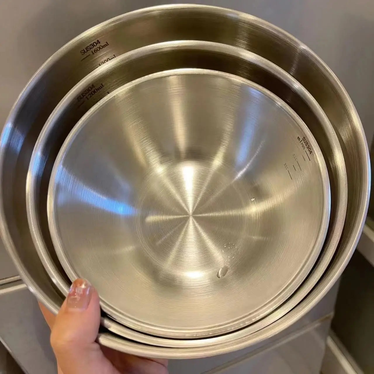 Stainless Steel Mixing Bowl Set — Versatile Kitchen Prep & Storage