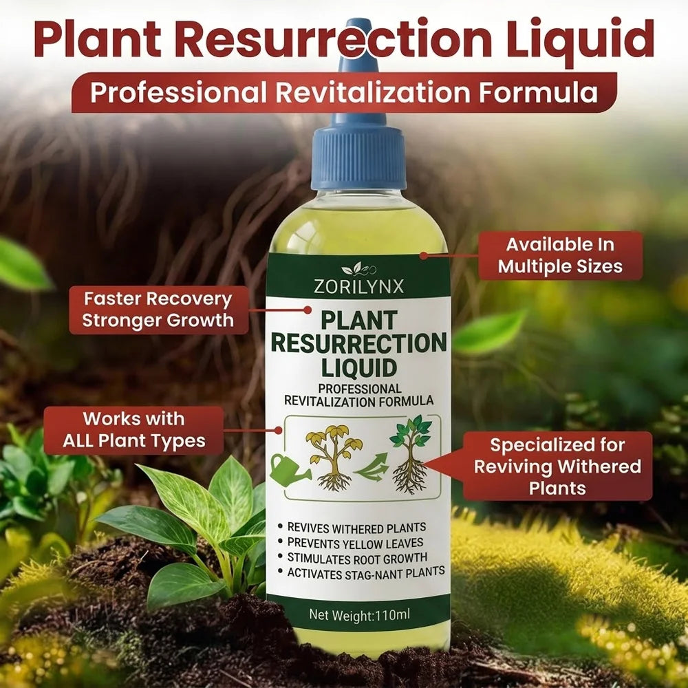 Professional Plant Resurrection Liquid — Concentrated Revitalizer for Withered Foliage