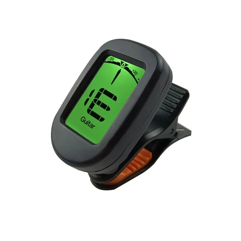 Professional Clip-On Guitar Tuner — Accurate Chromatic Digital Tuner for Ukulele