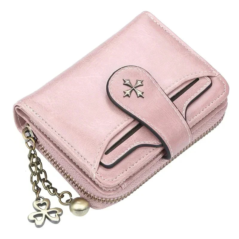 UOSU Women's PU Leather Wallet — Compact Mini Purse with Card Holders