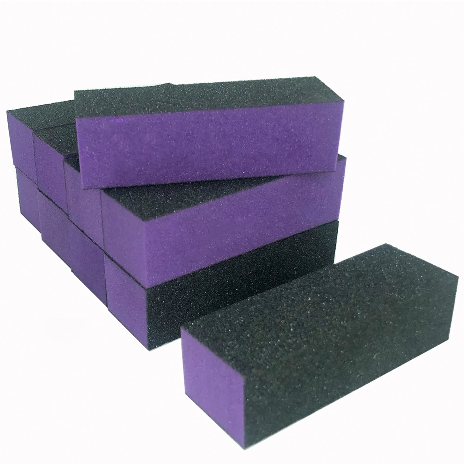 DWLOL Nail Buffer Sanding Blocks — Professional Manicure Buffing Files, 10 Pack