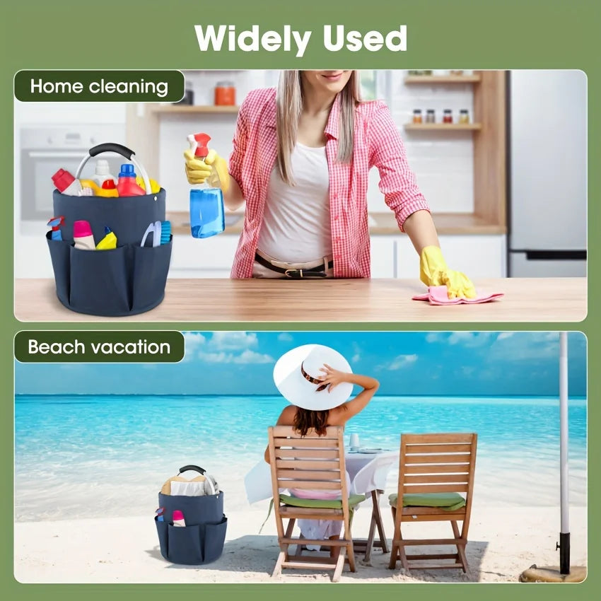 Foldable Tool Storage Bag — 17L Multi-Purpose Organizer Basket