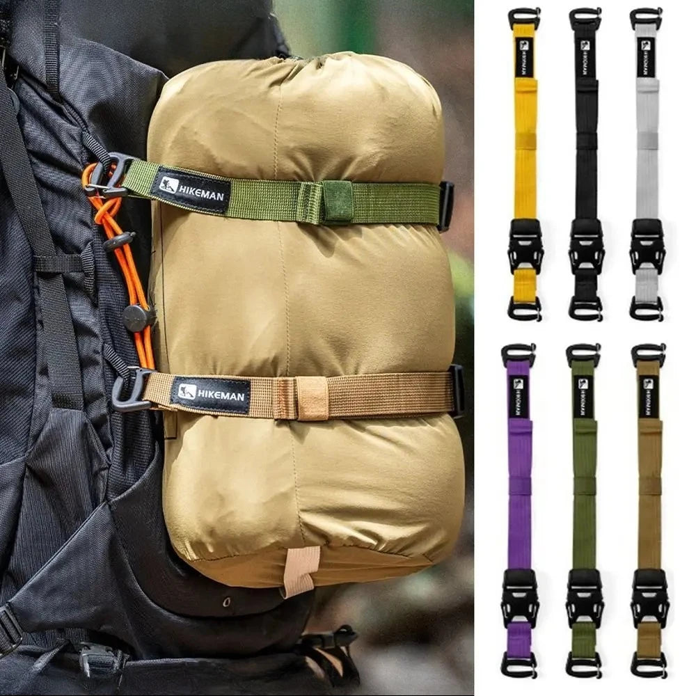 Adjustable Outdoor Luggage Strap — Heavy Duty Nylon Packing Belt