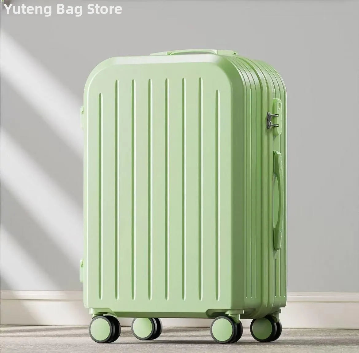 Durable ABS+PC Travel Suitcase — Silent Wheels & Password Lock