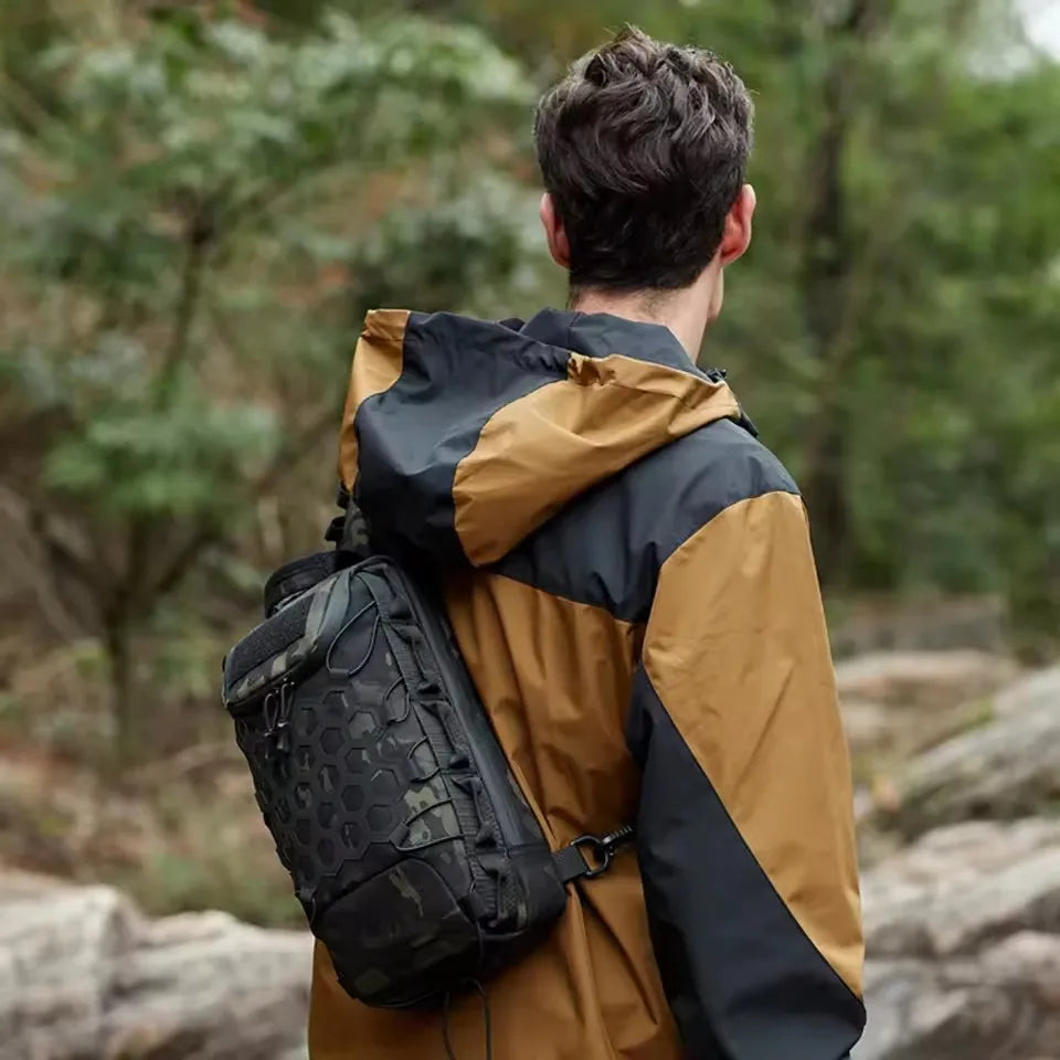 Men's Tactical Chest Bag — Durable Outdoor Sling Backpack for Hiking