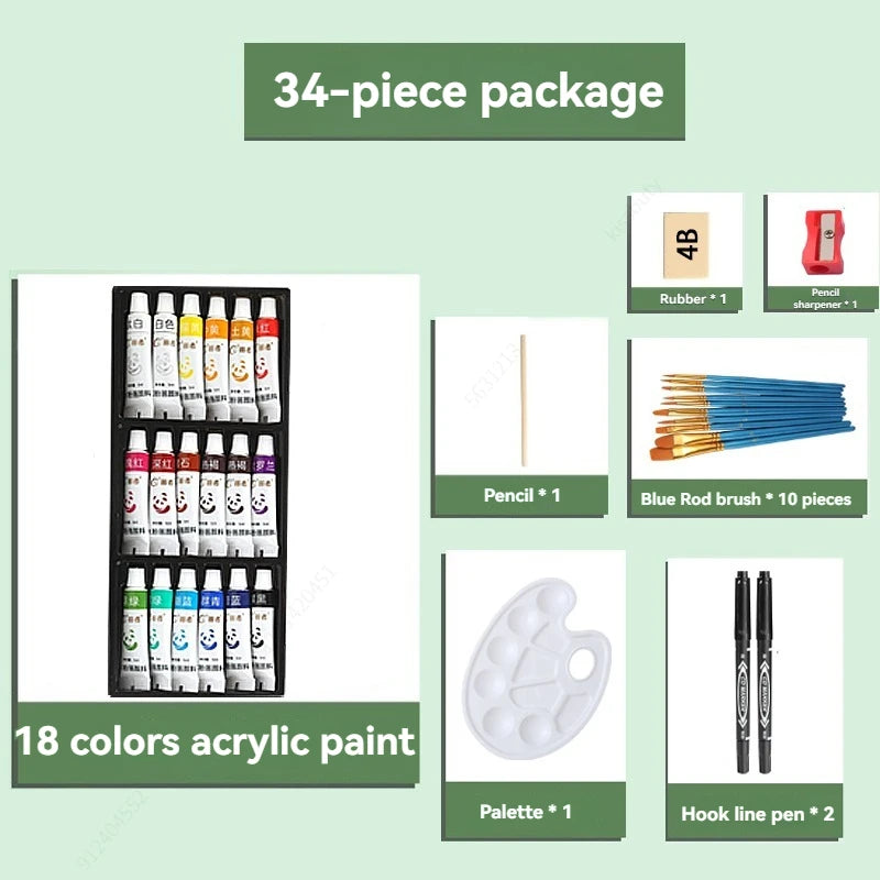 HOPK Acrylic Paint Set — Vibrant Color Bottles for Artists and Beginners