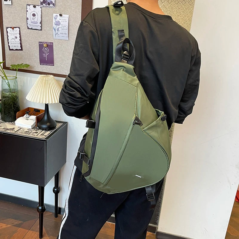 Large Capacity Nylon Sling Bag — Versatile Crossbody Shoulder Bag