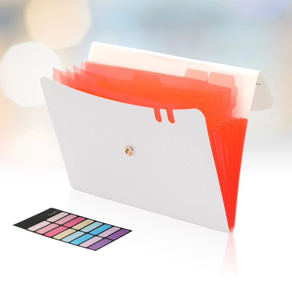 Expanding File Folder — 7 Pocket Accordion Organizer for A4 & Letter