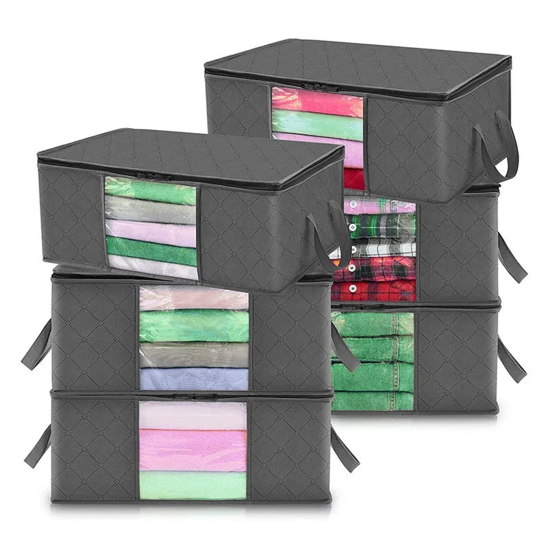 Foldable Clothes Storage Bag — Large Capacity Organizer for Bedding