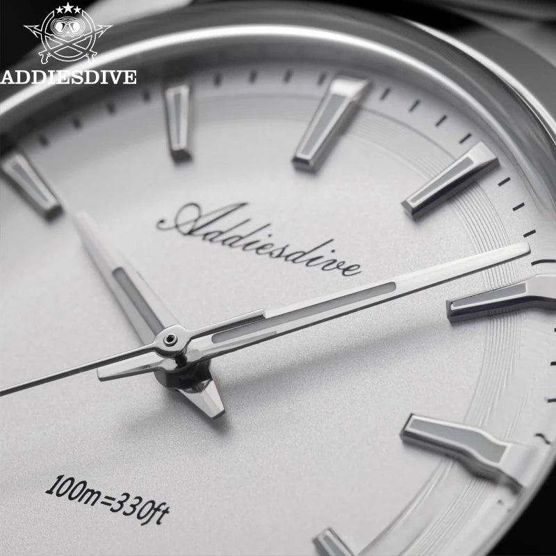 ADDIESDIVE Luxury Men's Steel Watch — BGW9 Luminous Quartz Diver
