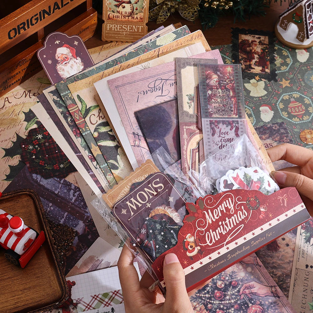 icceemee Christmas Scrapbook Set — DIY Journaling & Holiday Planning Kit